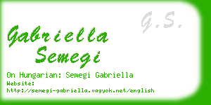 gabriella semegi business card